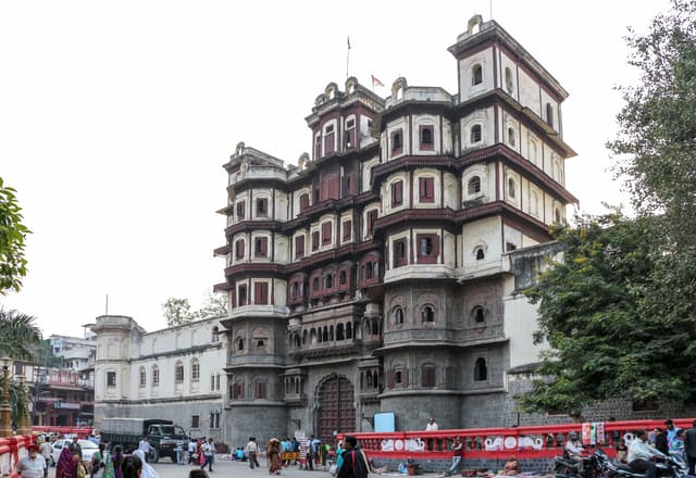 The historic Rajwada Palace in central Indore